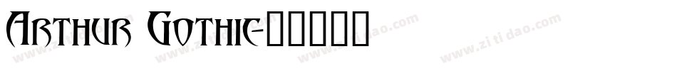 Arthur Gothic字体转换
